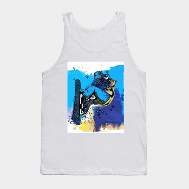 Big Air Jumps! - Snowboarding Fool Tank Top by Highseller